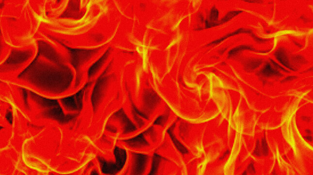 Abstract red and yellow liquid fire wave background