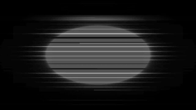 Rolling V-hold TV static noise background for retro film intro, vertical sync drift and vintage television raster lines