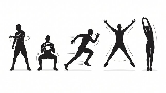 silhouettes of people dancing