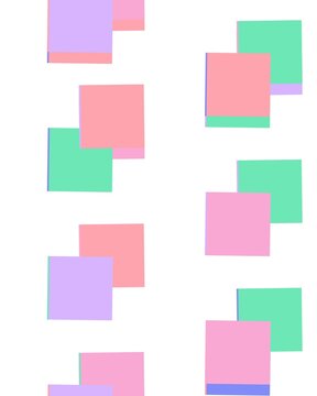 pattern herringbone square Abstract Geometric Shapes Overlapping Pastel Squares and Rectangles on White Background