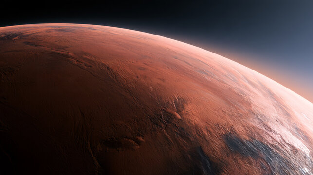 Concept illustration of planetary motion in space, Space Science Popularization Illustrations
