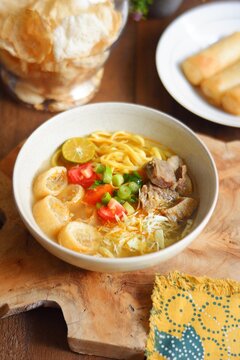 Bowl of soto mie Bogor 