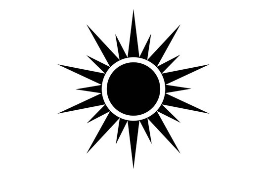 sun icon vector illustration