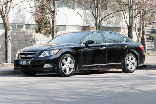 Chisinau, Moldova-March 6, 2025: Lexus LS460, USF40 (2006-2009), Fourth generation of Lexus LS (XF40)