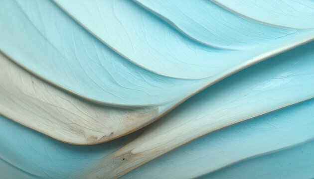 Smooth pale blue wavy concave surface desktop wallpaper