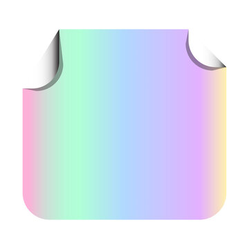 Holographic Sticker Mockup.