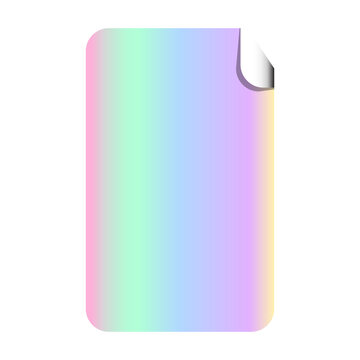 Holographic Sticker Mockup.