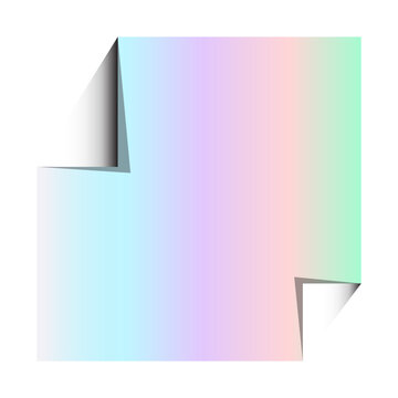 Holographic Sticker Mockup.