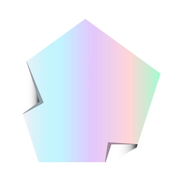 Holographic Sticker Mockup.