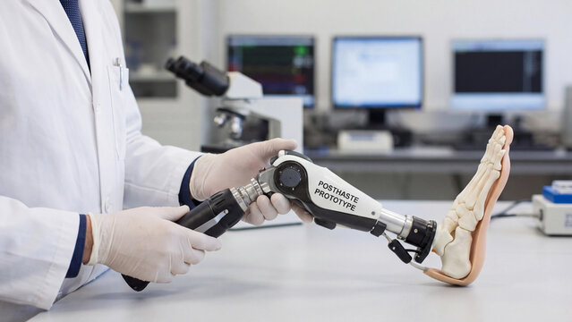 Robotic prosthetic foot prototype development for biomedical engineering and assistive technology research