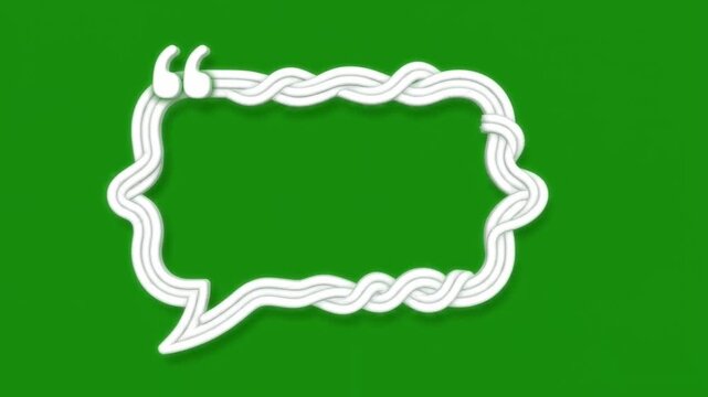 Speech bubble screen quote wire green frame peaceful banner communication dialogue template shape typography sign talk graphic chat neon symbol happy