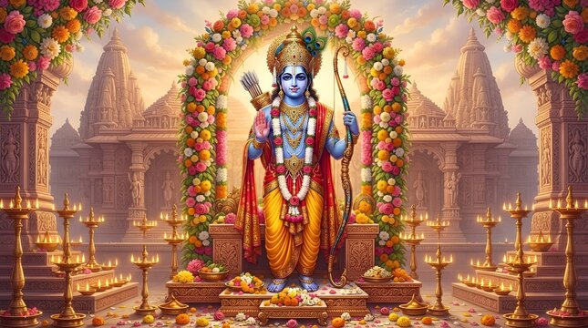 &ldquo;Lord Rama Festival Banner | Ram Navami, Diwali, Dussehra, Ram Leela, Deepotsav, Tulsi Vivah, Hanuman Jayanti, Makar Sankranti, Basant Panchami