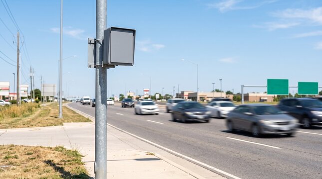 Roadside sensor monitors anonymous traffic flow