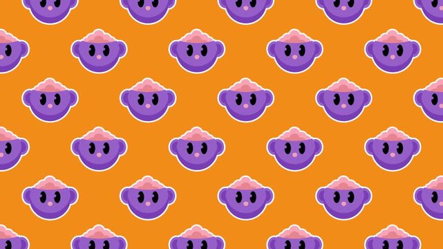 Seamless Loop of Animated Halloween Zombie