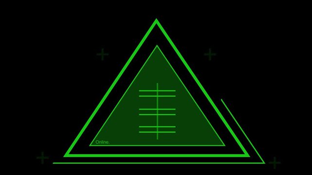  Triangular Generic HUD Element for Sci Fi Compositing