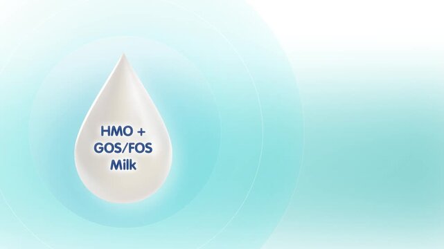 HMO GOS FOS milk formula prebiotic nutrition supporting infant gut health immune development digestion microbiome balance healthy early life growth wellness Healthcare pediatric medical science.