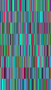Fully editable vector striped pattern for vertical displays. Abstract linear texture with warm and cool tones, ideal for mobile backgrounds and app design applications.
