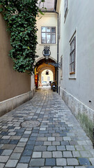 Obraz premium narrow street in old town