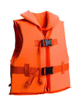 A professional safety flotation device designed for water activities featuring adjustable straps and an attached emergency signal whistle