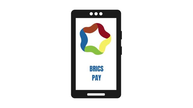 payment system BRICS Pay is displayed on a smartphone