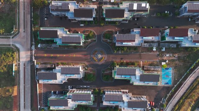 Aerial view of Kawasan Industri Terpadu Batang, Indonesia.