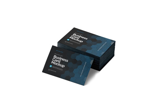Business Card Mockup for Retail Display and Promotional Marketing