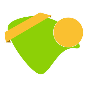 Green abstract geometric banner design