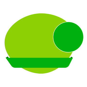 Green circular abstract banner design