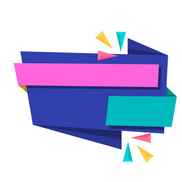 Colorful abstract geometric banner design