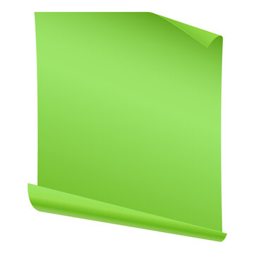 Green horizontal ribbon banner design