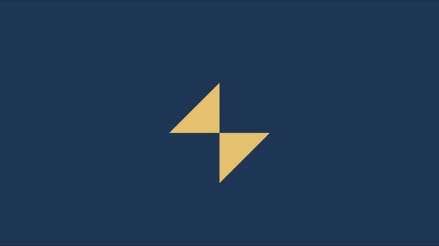 Minimalist geometric animation: abstract diamond shape motion for corporate branding and modern digital presentations 4k