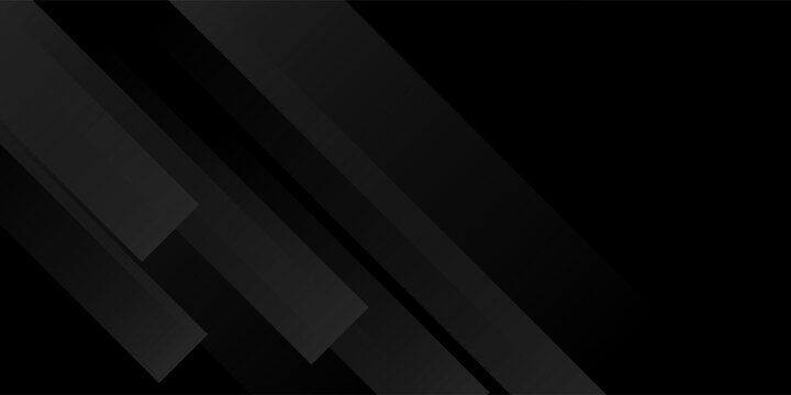 Black abstract background. Elegant dark diagonal shape elements. Modern luxury grey gradient graphic design.modern technology