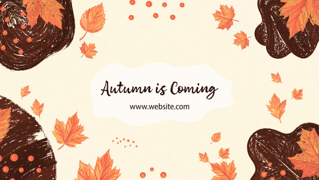Cute Autumn Illustrated Title Intro &ndash; Cozy Fall Hand Drawn Leaves Pumpkin Opener for Seasonal Video