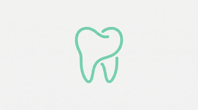 tooth on a white background