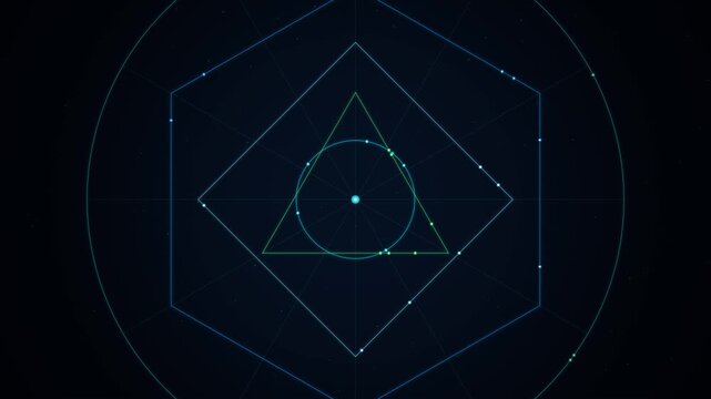 Abstract Geometric Energy Pulse Animation | Sacred Geometry, Sacred Symbol, Sacred Geometry Animation