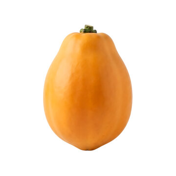 Whole ripe babaco fruit isolated on transparent background