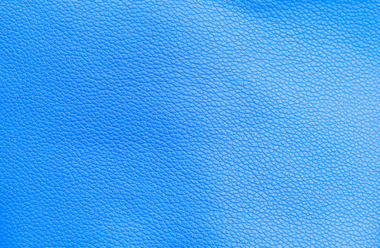 Blue leather texture background, blank blue leather pattern background