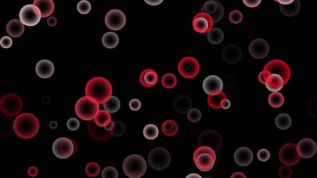 CC particle systems bubble, Abstract colorful ball background animation overlay, cc ball flying action animation, Glowing cc ball action background