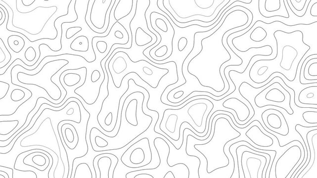 Abstract topographic map vector background, contour lines