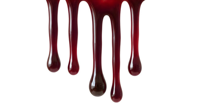 Red blood dripping down in vertical lines