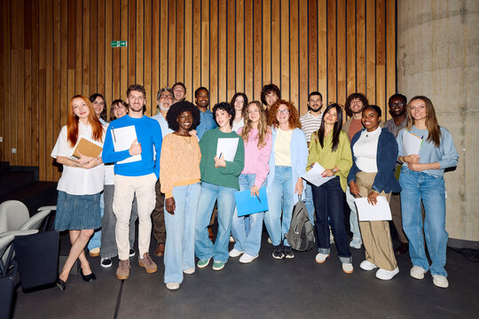 Group of Students Stand Together