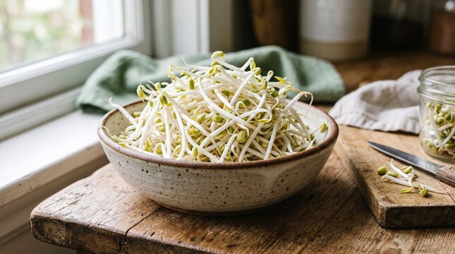 Fresh bean sprouts