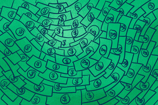 A sea of dollars