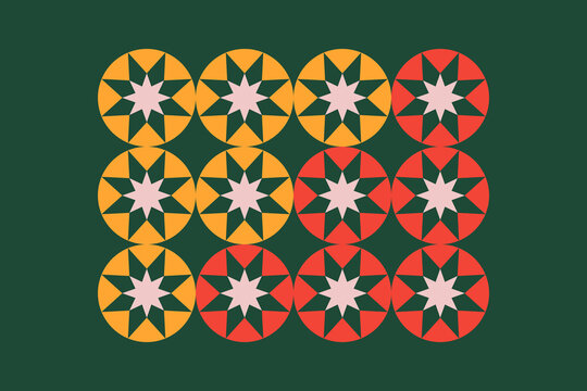 Geometric Christmas balls