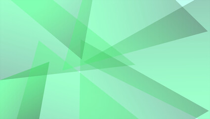 Fototapeta premium Green low poly triangle abstract geometric background.