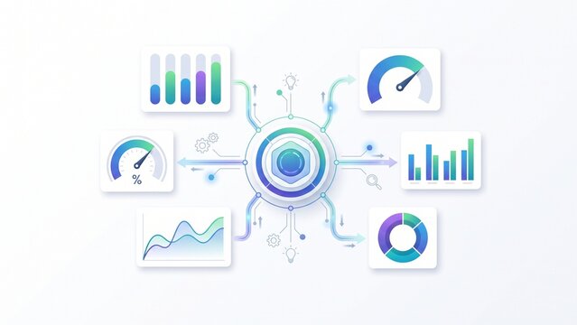 Business Analytics Dashboard with Centralized AI Performance Monitoring Widgets
