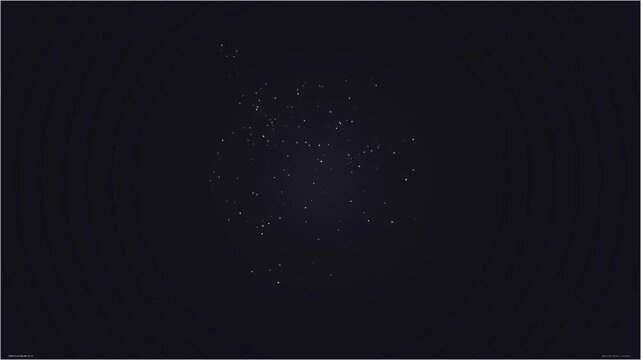 Abstract Glowing Constellation Brain Neural Network Connection