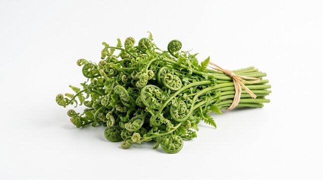 Fiddlehead fern bunch
