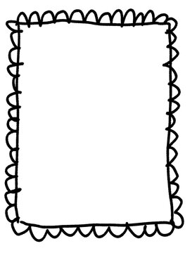 black and white frame