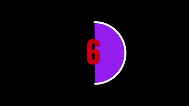 Abstract purple circle and curved line animation elements on a clean dark background for design